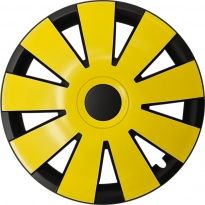 Kołpak 1 sztuka, kołpaki samochodowe 15 Nefryt czarno żółte kolorowe