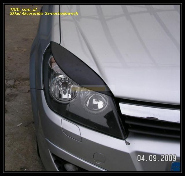 Brewki na reflektory, na lampy przednie do samochodu Opel Astra III [H] -1012900 ABS