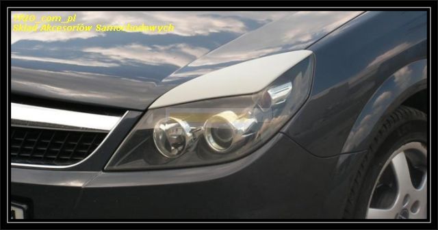 Brewki na reflektory, na lampy przednie do samochodu Opel Vectra C FL -1011901 ABS
