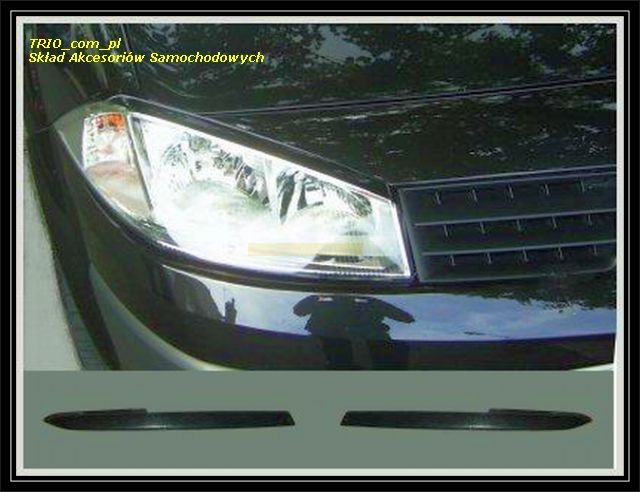 Brewki na reflektory, na lampy przednie do samochodu Renault Megane II -1210900 ABS