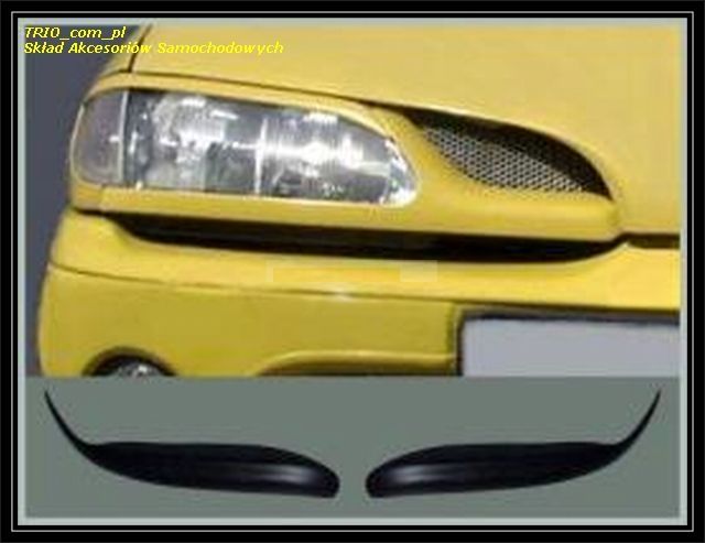 Brewki na reflektory, na lampy przednie do samochodu Renault Scenic -1209900 ABS, do modelu Phase I (1996-2000)