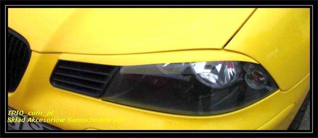 Brewki na reflektory, na lampy przednie do samochodu Seat Ibiza III (2003-2008) -1504900 ABS