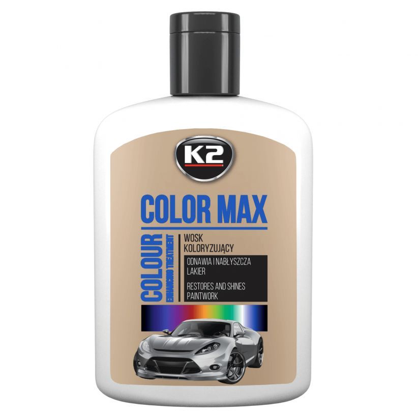 COLORMAX 200ml Biały wosk mleczko koloryzujące do karoserii na samochód do pielęgnacji lakieru