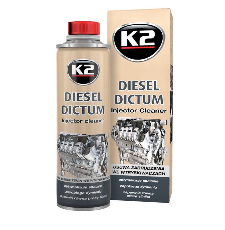 Diesel Dictum K2 500ml - Środek do czyszczenia wtryskiwaczy usuwający wszystkie zabrudzenia oraz nagary tworzące się w układzie paliwowym silników wysokoprężnych