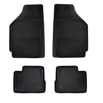 Dywaniki gumowe do samochodu Daihatsu Coure ( komplet lub dywanik na sztuki, przody, tyły ) czarne pod wymiar