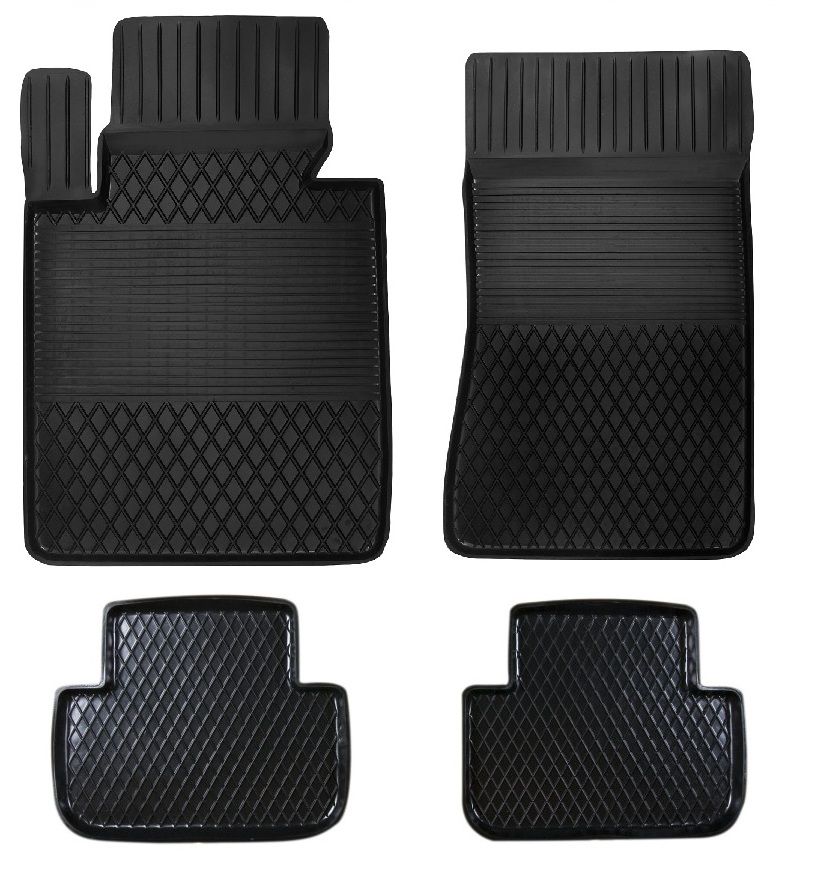 Dywaniki gumowe do samochodu BMW X3 E83 ( komplet lub dywanik na sztuki, przody, tyły ) czarne pod wymiar