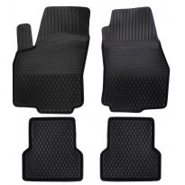 Dywaniki gumowe do samochodu Seat Exeo ( komplet lub dywanik na sztuki, przody, tyły ) czarne pod wymiar z rantem 