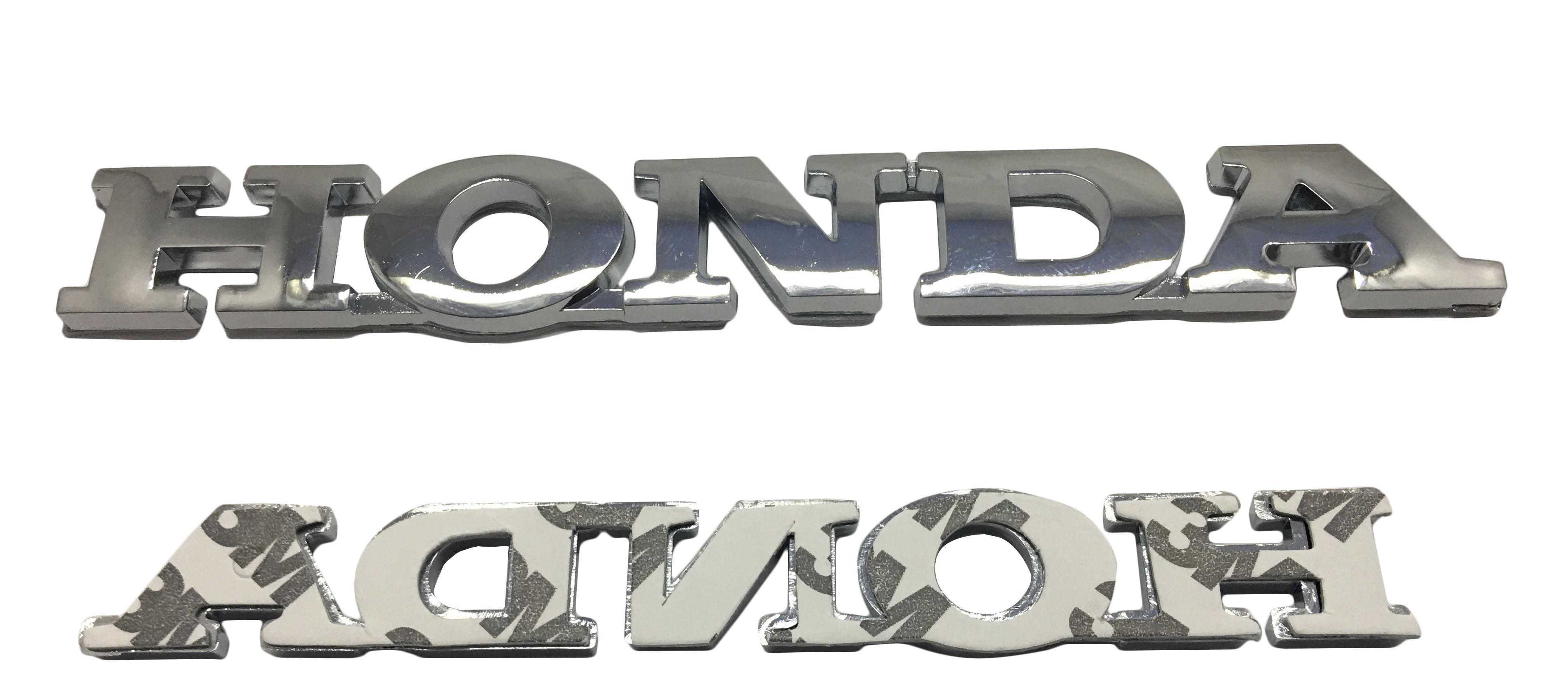 Emblemat napis HONDA chromowany na tył na karoserię