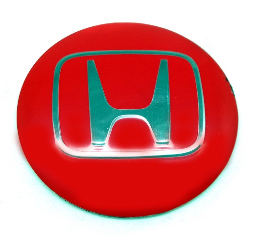 Emblematy naklejki samochodowe logo do Honda czerwona 56mm