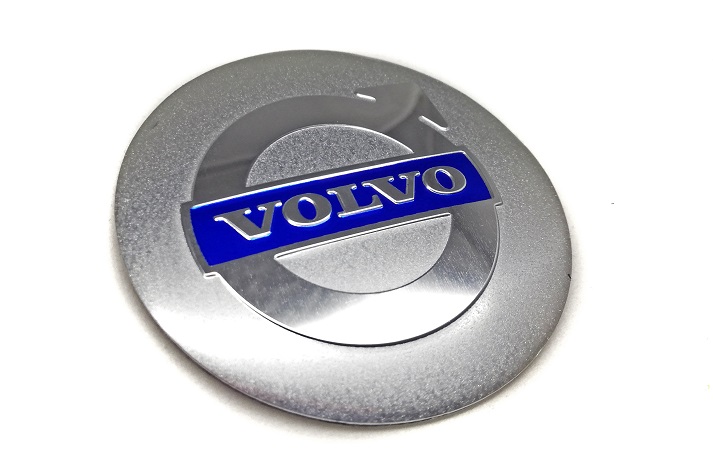 Emblematy naklejki samochodowe logo do Volvo srebrno