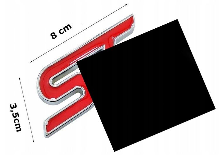 Emblemat znaczek ST 80x35mm do przyklejenia zamiennik do Ford