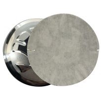 Emblematy naklejki samochodowe aluminiowe zamienniki oryginałów do Skoda srebrne 56mm, wykonane z aluminium z taśmą dwustronną na kołpaki dekielki