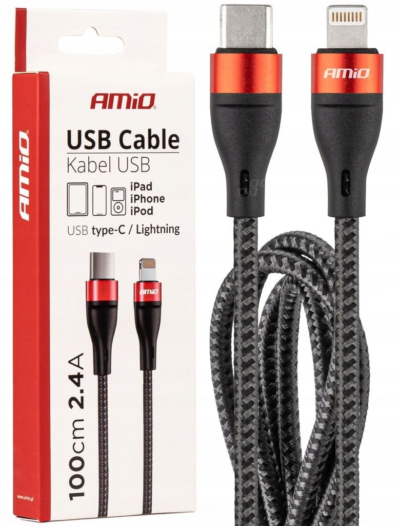 Kabel USB-C+Lightning 100cm FullLINK UC-17