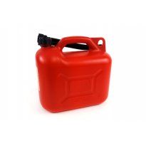 Kanister plastikowy czerwony 10L na paliwo benzyne olej + lejek atest