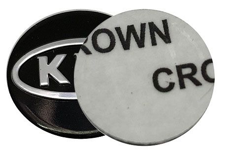 KIA - aluminiowy emblemat do kluczyka , reperaturka do pilota z logo KIA  