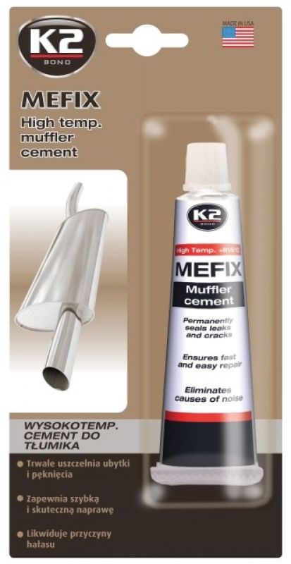 Mefix 132g wysokotemperaturowy cement do napraw starych i montażu nowych układów wydechowych