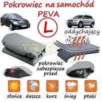 Pokrowiec na samochód PEVA , wodoodporne pokrowce na auto,plandeka PEVA : rozmiar L ( 482x178x119 cm )
