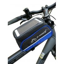 Torba rowerowa IB2892016 sakwa niebieska z miejscem na smartfon firmy INBIKE