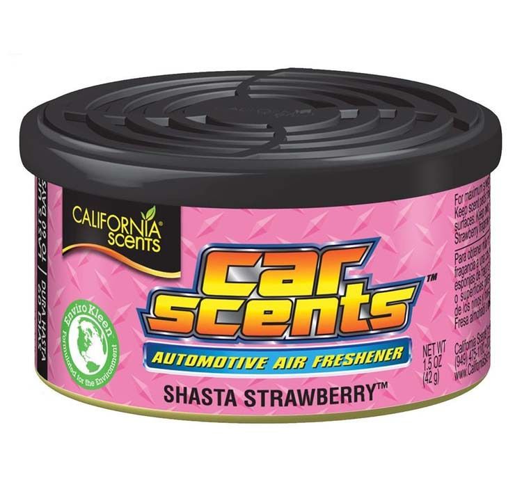 Zapach samochodowy California Scents puszka SHASTA STRAWBERRY - TRUSKAWKA pojemność 42g