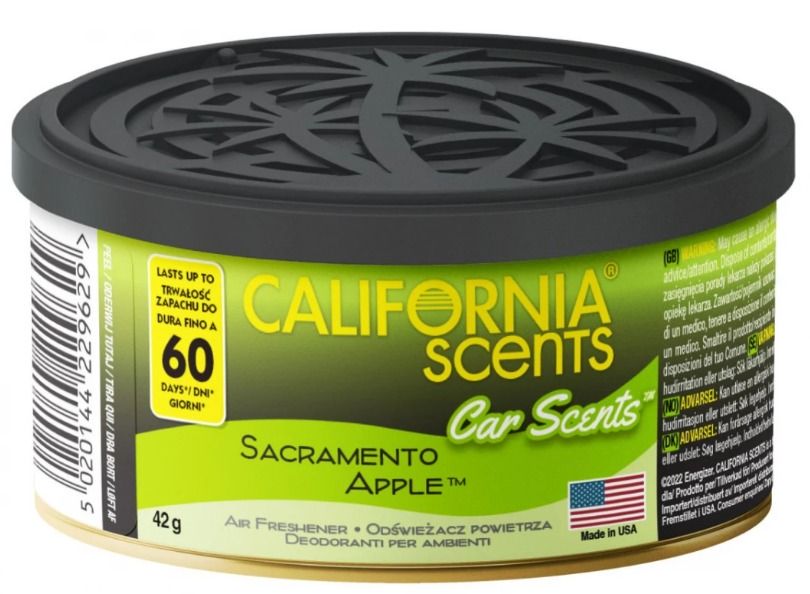 Zapach samochodowy California Scents puszka SACRAMENTO APPLE pojemność 42g
