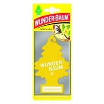 Zapach samochodowy Choinka zapachowa WUNDER-BAUM Wanilia Vanillaroma, samochodowa zawieszka, odświeżacz powietrza, tree, Wunder Baum