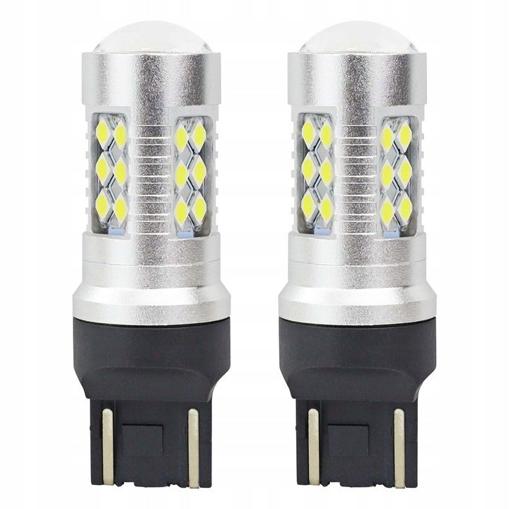 Żarówki żarówka W21/5W CANBUS LED stop , pozycyjne tylne, 3030 24SMD T20 7443 W21/5W White 12V/24V