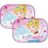 zasłonki boczne Disney Księżniczki, Kopciuszek, ES-28207, osłona przeciwsłoneczna dla dzieci 2szt 44*35cm