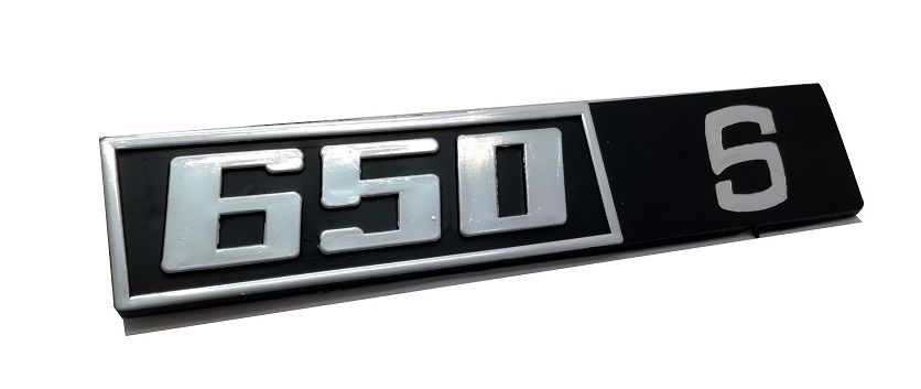 Znaczek emblemat 650S na tylną klapę na bolce do Malucha ,Fiat Maluch 126p , 650 S