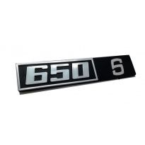 Znaczek emblemat 650S na tylną klapę na bolce do Malucha ,Fiat Maluch 126p , 650 S